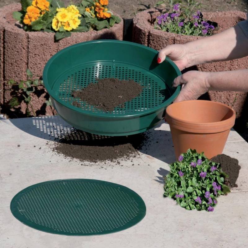 Rundsieb grün 4-6mm Kunststoff von EDE - Elmar Jung