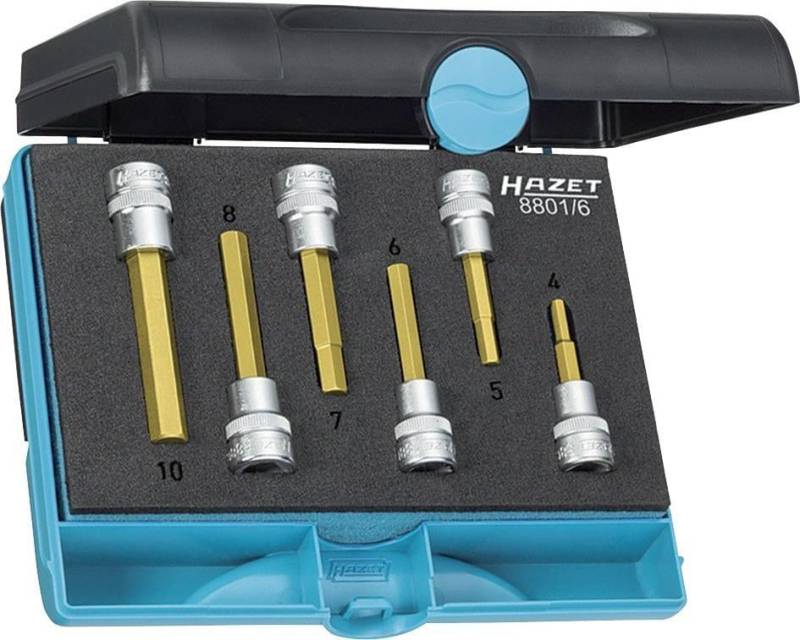 Schraubendrehereinsatz- Satz 3/8" Innensechskant 4-10x mm 6-teil von EDE - Hazet