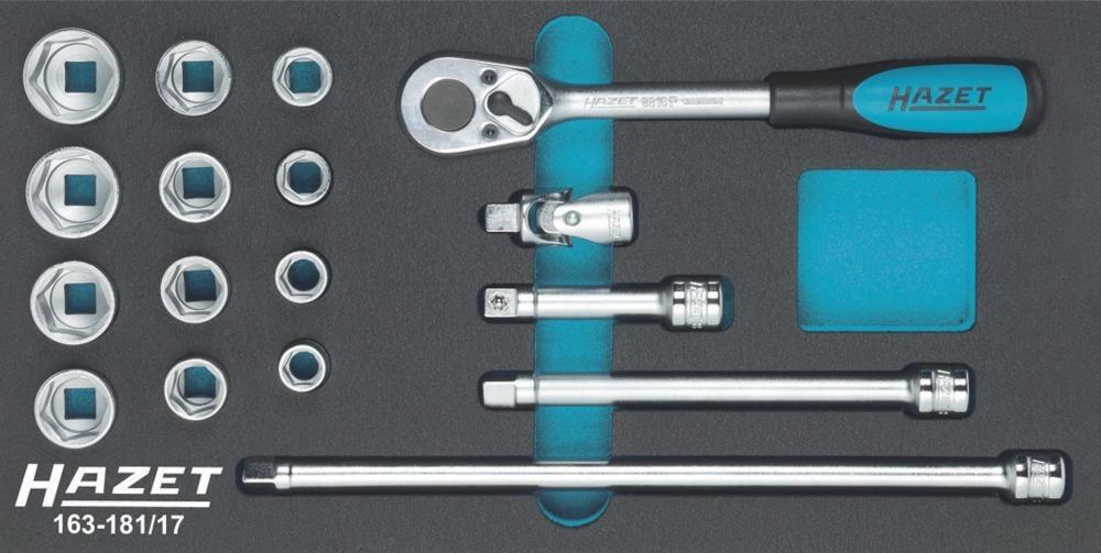 Werkzeugmodul 163-181/17 Steckschlüssel 3/8" HAZET Werkzeugmodul 163-181/17 Steckschlüssel 3/8" HAZET von EDE - Hazet