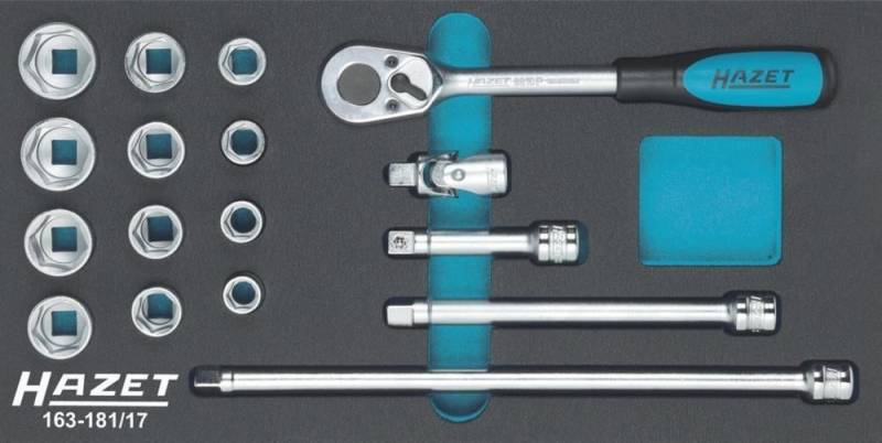 Werkzeugmodul 163-181/17 Steckschlüssel 3/8" HAZET Werkzeugmodul 163-181/17 Steckschlüssel 3/8" HAZET von EDE - Hazet