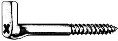 Winkelschraubhaken verzinkt 5,8x 80 Lohmann von EDE - Hermann Lohmann