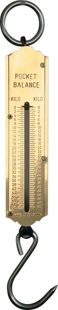 Taschenfederwaage 50kg Kilo/Kilo von EDE - Hesse