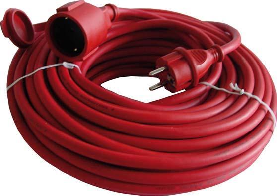 Gummi-Verlängerung 25 m, rot, H07RN-F3G1,5 Gummi-Verlängerung 25 m, rot, H07RN-F3G1,5 von EDE - Inter-Union