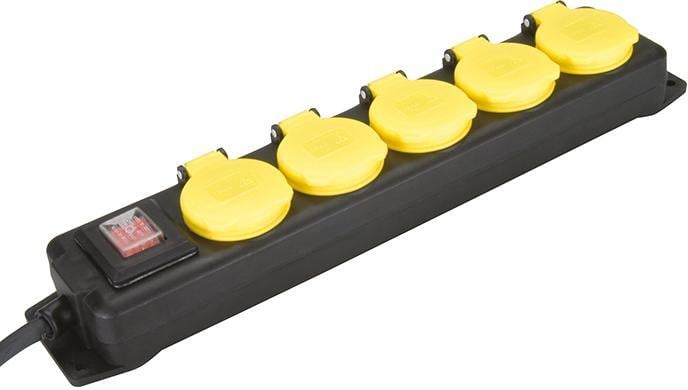 Schuko-Steckdosenleiste 5-fach, IP44 Schuko-Steckdosenleiste 5-fach, IP44 von EDE - Inter-Union