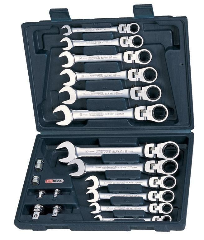 Gelenk-Ratschenschl.-Stz.18-tlg.m.Verriegelung KS Gelenk-Ratschenschl.-Stz.18-tlg.m.Verriegelung KS von EDE - KS Tools