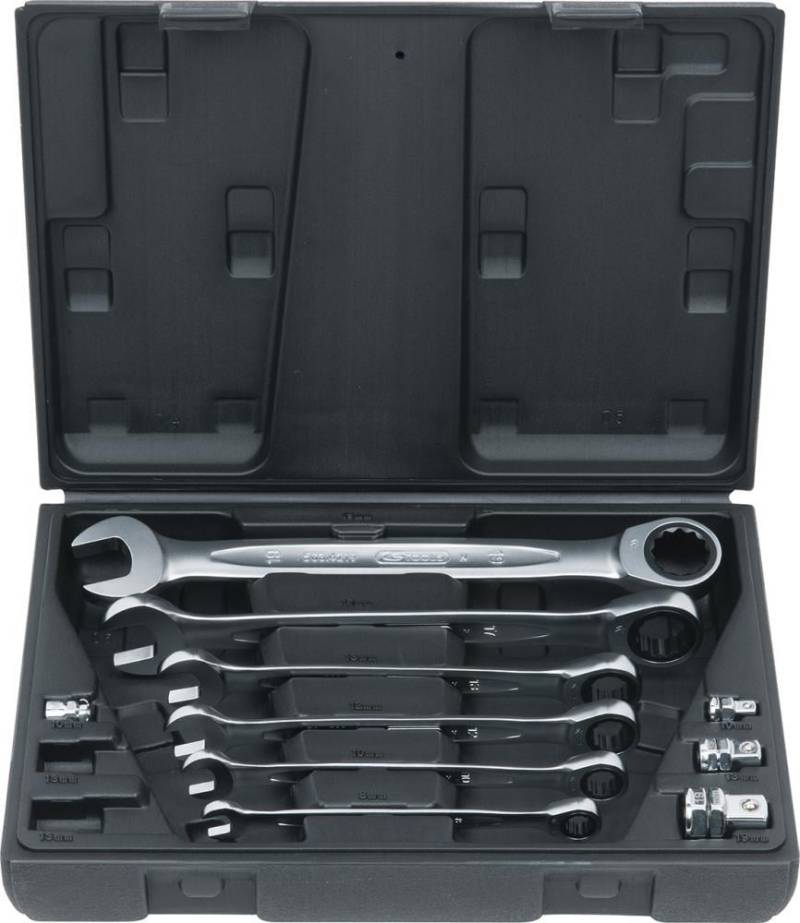 Ratschenschlüssel-Satz 10-tlg. 8-19mm gerade KS Ratschenschlüssel-Satz 10-tlg. 8-19mm gerade KS von EDE - KS Tools