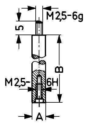 Verlängerungsstück für Messeinsatz 60mm KÄFER von EDE - Käfer