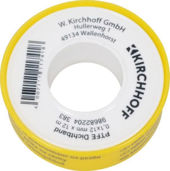 Gewindedichtb PTFE 0,1x12mmx12m DVGW Gewindedichtb PTFE 0,1x12mmx12m DVGW von EDE - Kirchhoff