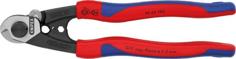Drahtseilschere poliert mit 2-Komponenten-Griffen190mm KNIPEX Drahtseilschere poliert mit 2-Komponenten-Griffen190mm KNIPEX von EDE - Knipex