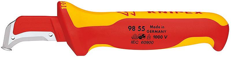 Knipex Kabelmantelmesser VDE 155mm Klinge 38mm von EDE - Knipex
