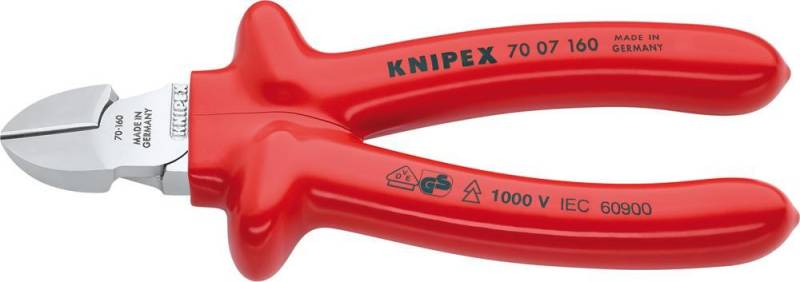 Seitenschneider verchromttauchisoliert 180mm KNIPEX Seitenschneider verchromttauchisoliert 180mm KNIPEX von EDE - Knipex