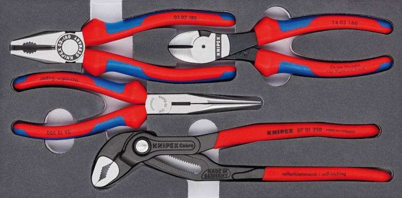 Zangen-Satz Basic mit Schaumeinlage 4-teilig KNIPEX Zangen-Satz Basic mit Schaumeinlage 4-teilig KNIPEX von EDE - Knipex
