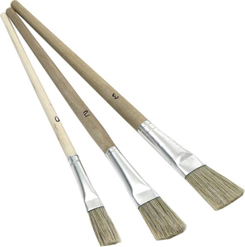 Emaillelackpinsel a3StückGr.0/2/3 Chinaborst.Nölle von EDE - Nölle