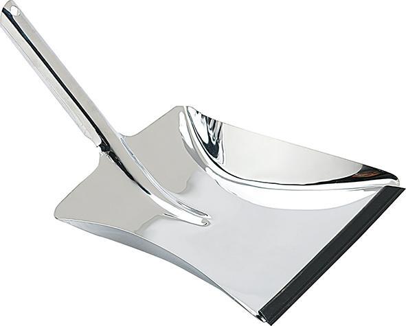 Kehrschaufel mit Gummilippe Metall lackiert von EDE - Nölle