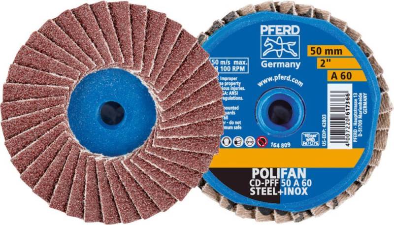 COMBIDISC Mini-Polifan Korund 50mm K40 Pferd von EDE - Pferd