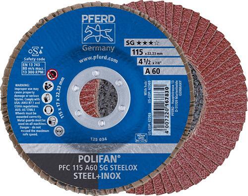 Fächerschleifscheibe konisch 115X22mm K 60 Rüggeberg Fächerschleifscheibe konisch 115X22mm K 60 Rüggeberg von EDE - Pferd