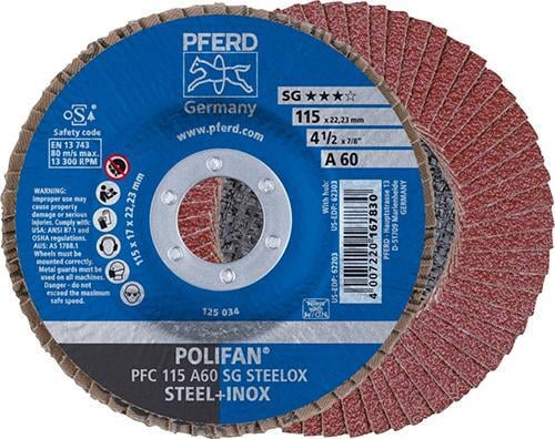 Fächerschleifscheibe konisch 115X22mm K 60 Rüggeberg Fächerschleifscheibe konisch 115X22mm K 60 Rüggeberg von EDE - Pferd