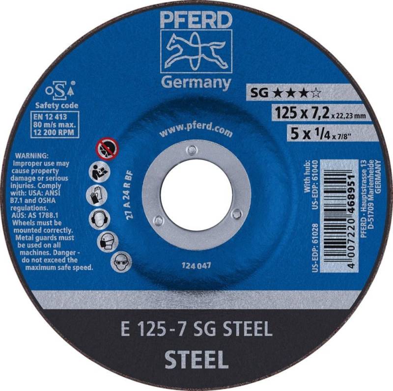 Schruppscheibe gekröpft A24RSG 230x7mm PFERD Schruppscheibe gekröpft A24RSG 230x7mm PFERD von EDE - Pferd