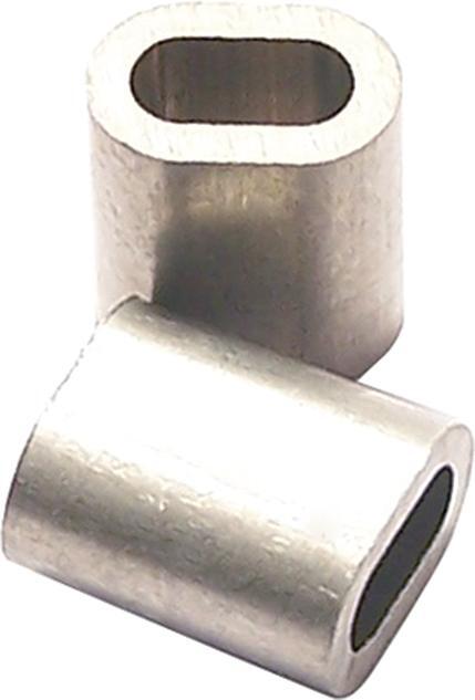 Alu-Pressklemmen Z2 f.Drahtseil-Ø 2,0mm Alu-Pressklemmen Z2 f.Drahtseil-Ø 2,0mm von EDE - Pösamo