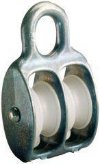 Blockrolle doppelt galZn f. Seil-Ø b. 8,0mm von EDE - Pösamo