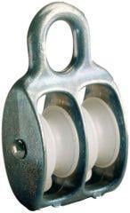 Blockrolle doppelt galZn f. Seil-Ø b. 8,0mm von EDE - Pösamo