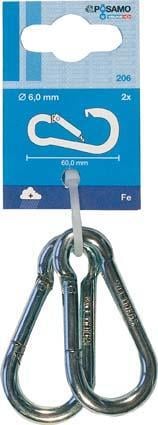 Feuerwehr-Karabinerh.(SB) galZn 70x 7mm a 1 Stk. von EDE - Pösamo