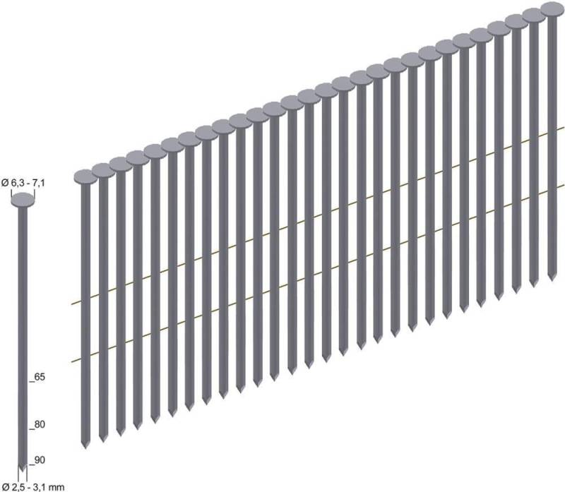 Coilnägel, 4500 Stk. CNW28/80BKRI Prebena von EDE - Prebena