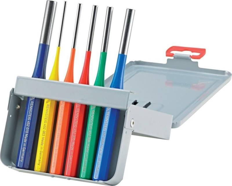 Splintentreiber-Satz exclusiv extrahart 6-teilig RENNSTEIG Splintentreiber-Satz exclusiv extrahart 6-teilig RENNSTEIG von EDE - Rennsteig