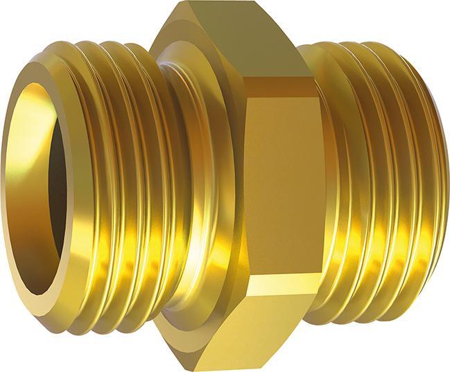 Doppelnippel, Messing AG G 1" x G 1.1/4", SW 50mm RIEGLER Doppelnippel, Messing AG G 1" x G 1.1/4", SW 50mm RIEGLER von EDE - Riegler