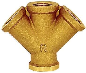 Verteiler 2-fach, MessingIG G3/8" RIEGLER von EDE - Riegler