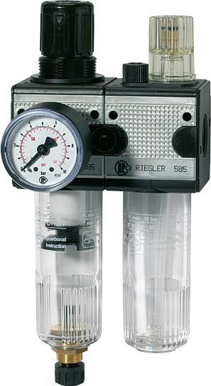 Wartungseinheit multifix 2-teilig BG5 0,5-10bar G1." RIEGLER Wartungseinheit multifix 2-teilig BG5 0,5-10bar G1." RIEGLER von EDE - Riegler