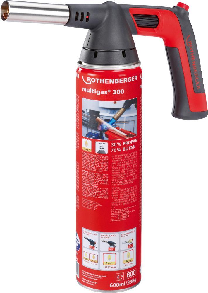 Lötlampe ROFIRE 4 PIEZO Multigas 300 Rothenberger Lötlampe ROFIRE 4 PIEZO Multigas 300 Rothenberger von EDE - Rothenberger