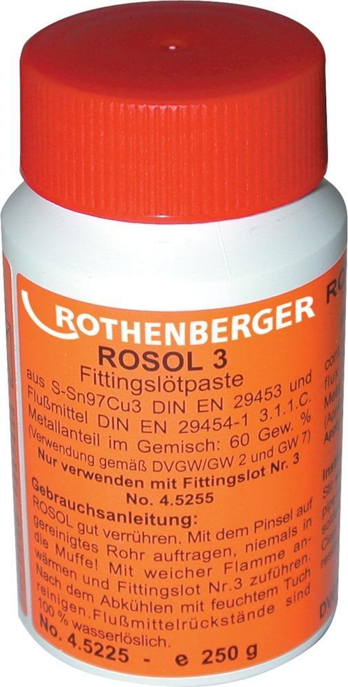 Weichlötpaste Rosol 3 250g Flasche Rothenberger Weichlötpaste Rosol 3 250g Flasche Rothenberger von EDE - Rothenberger