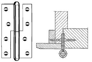 Aufsatzband Q1 160mm verzinkt DIN Rechts von EDE - Simonswerk