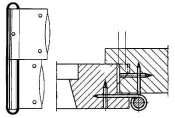 Fensterbänder verzinkt C 3 100 mm von EDE - Simonswerk