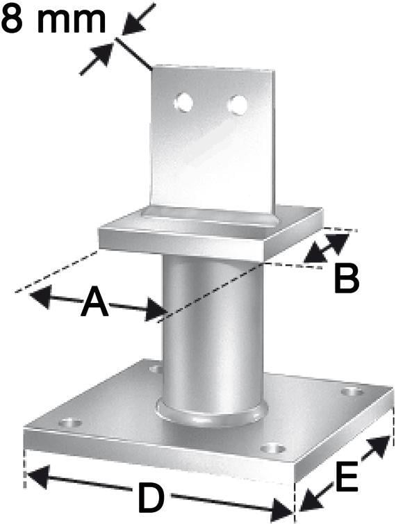 SST Stützenfuß PISBMAxIG-B von EDE - Simpson Strong-Tie