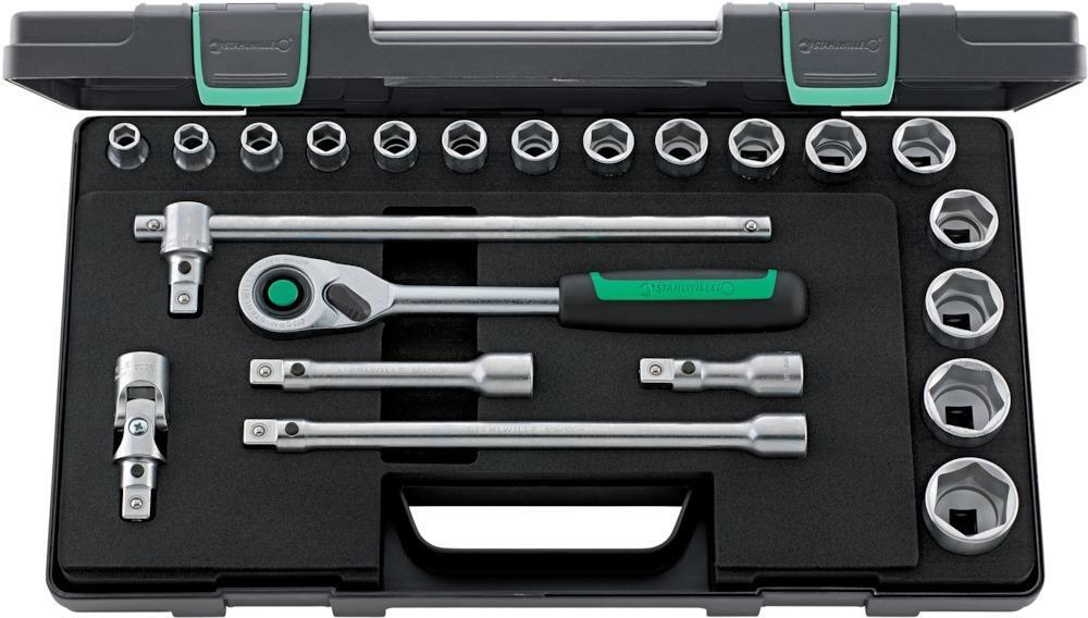 Steckschl.-Grt. 1/2" 22tlg. 52/16/6QR KN Steckschl.-Grt. 1/2" 22tlg. 52/16/6QR KN von EDE - Stahlwille