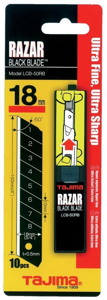 RAZAR BLACK Klingen 18mm LCB50RBC VE10St. Tajima RAZAR BLACK Klingen 18mm LCB50RBC VE10St. Tajima von EDE - Tajima