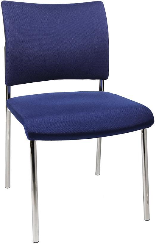 Bes.-Stuhl Visit10 m.Polster,blau von EDE - Topstar