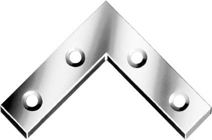 Möbel-Flachwinkel verzinkt 40mm Nr. 186040Z Möbel-Flachwinkel verzinkt 40mm Nr. 186040Z von EDE - Vormann