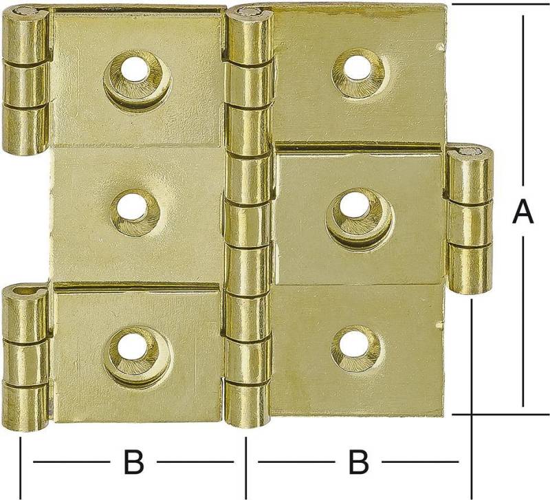 Paraventscharnier 20694 50x25 mm Paraventscharnier 20694 50x25 mm von EDE - Vormann