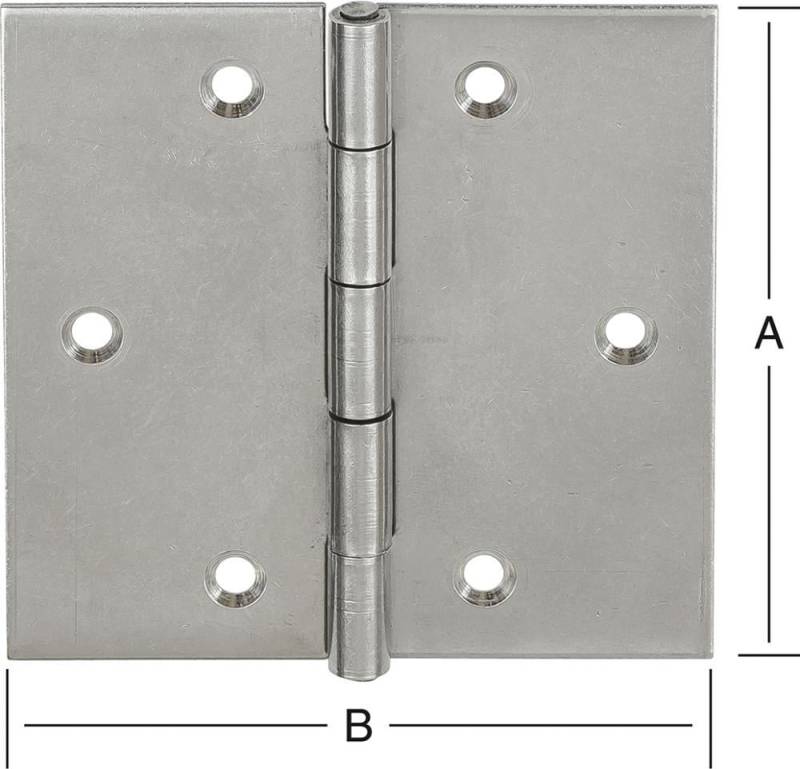 Scharnier käntig 50x50 mmEdelstahl Scharnier käntig 50x50 mmEdelstahl von EDE - Vormann