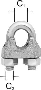 Seilklemme bis 6 mm verz. 2 St. Seilklemme bis 6 mm verz. 2 St. von EDE - Vormann