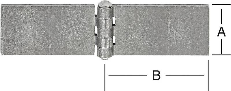 Wagentürscharnier 50X80X5 MM 00012 011 Wagentürscharnier 50X80X5 MM 00012 011 von EDE - Vormann
