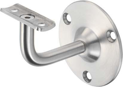 KWS 4574 Handlaufst. 80mmRos. f.75 mm Wandabstand von EDE - Woelm