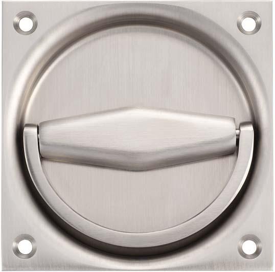 KWS 5016Klappringmuschel-griff 90x90mm,8mm Locht. von EDE - Woelm