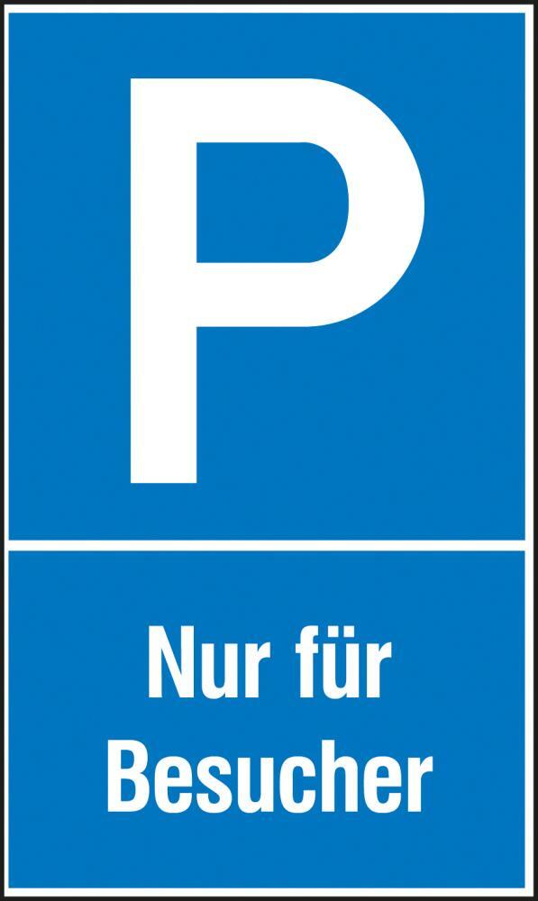 Parkplatzs. Nur f. Bes. Aluminium geprägt von EDE - Wolk