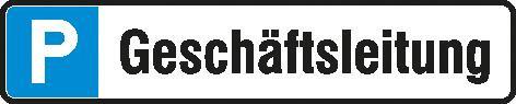 Parkplatzschild 520 x110 mm Alu, G-leit. Parkplatzschild 520 x110 mm Alu, G-leit. von EDE - Wolk