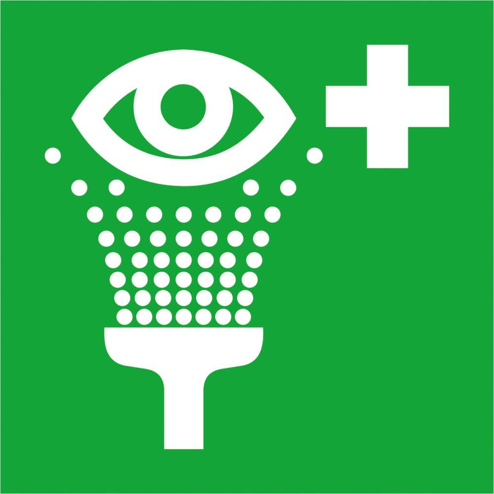 Rettungsschild Alu Augenspül 200x200mm Rettungsschild Alu Augenspül 200x200mm von EDE - Wolk