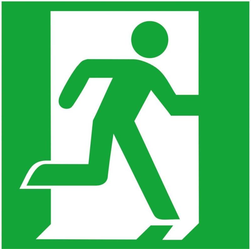 Rettungsz. 200x200mm Alu, Rett.weg/Notausg. re Rettungsz. 200x200mm Alu, Rett.weg/Notausg. re von EDE - Wolk